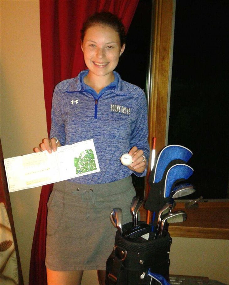 My daughter's Hole-in-one