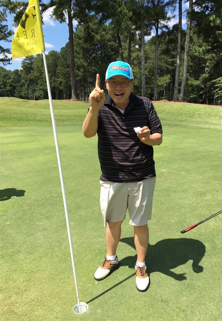First Hole in One after 17years of playing Golf