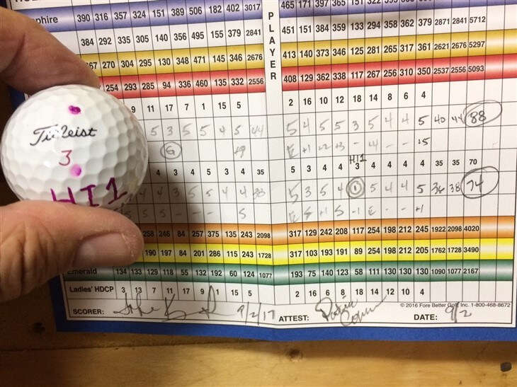First Ever in 40 Year Golf career