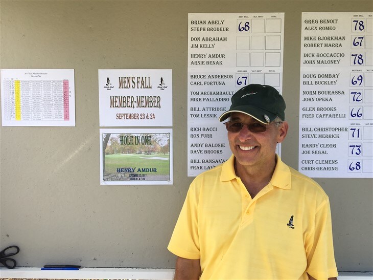 First Ace with a stroke on the hole.