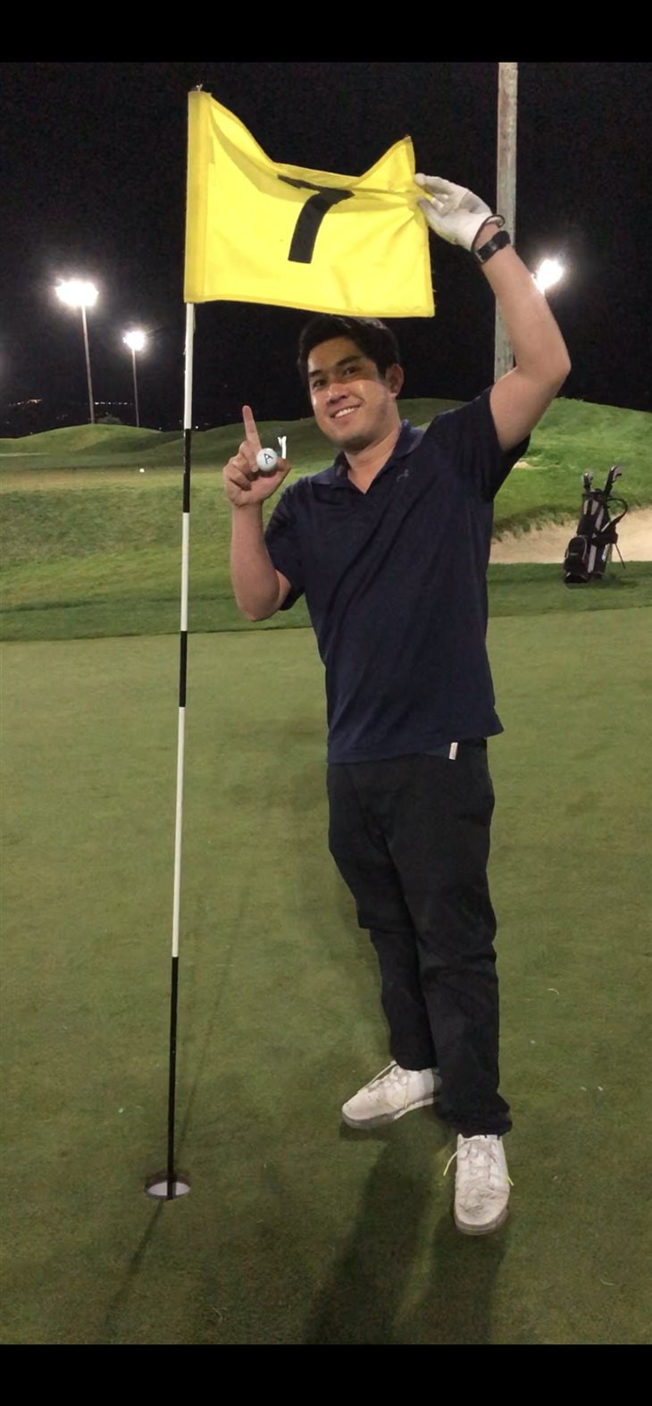 Ari’s Super Bowl Hole in One