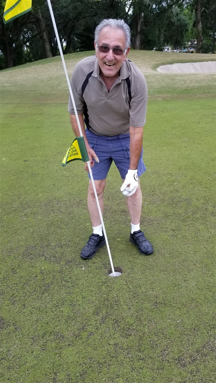 Hole in one at 70 yr old