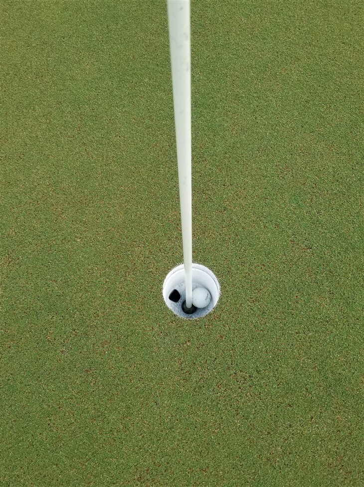 Hole #8 for a 3 hole push...