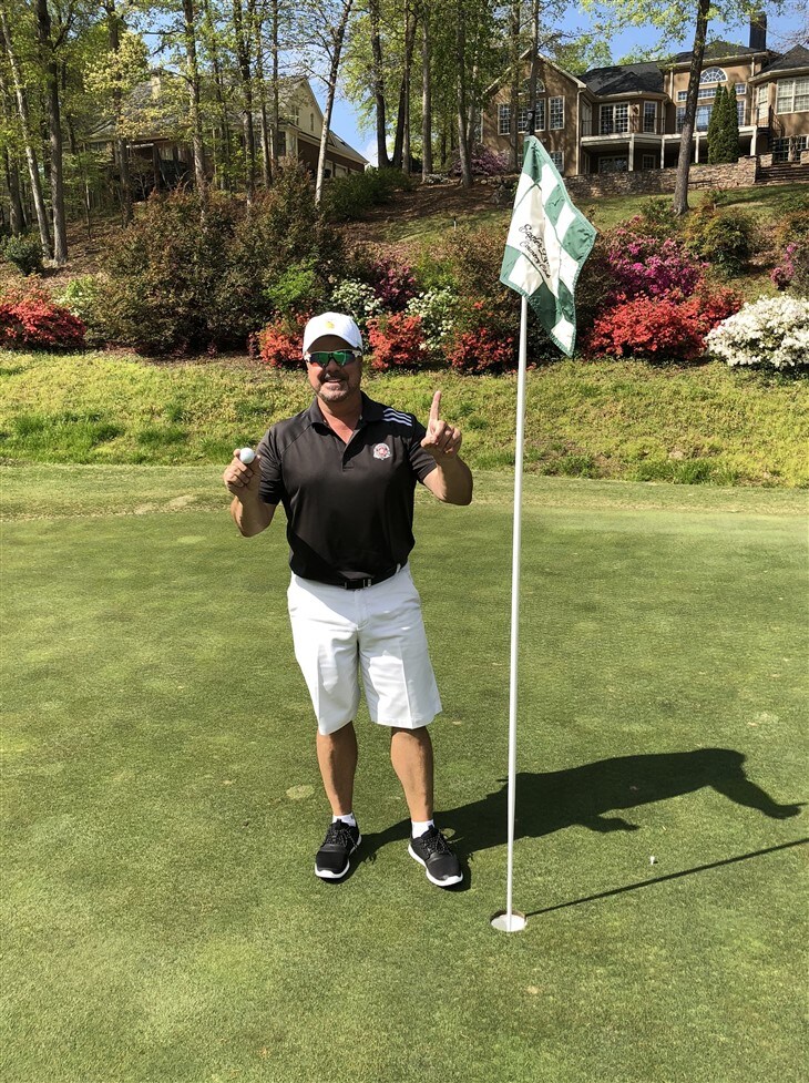 Ace # 8 135 yards with PW