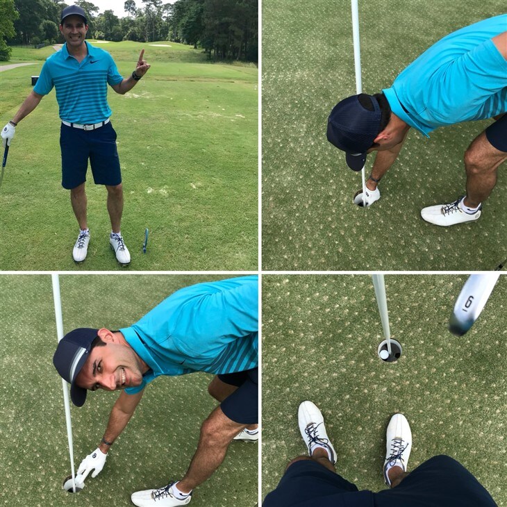 Hole in one after an 8 mile run