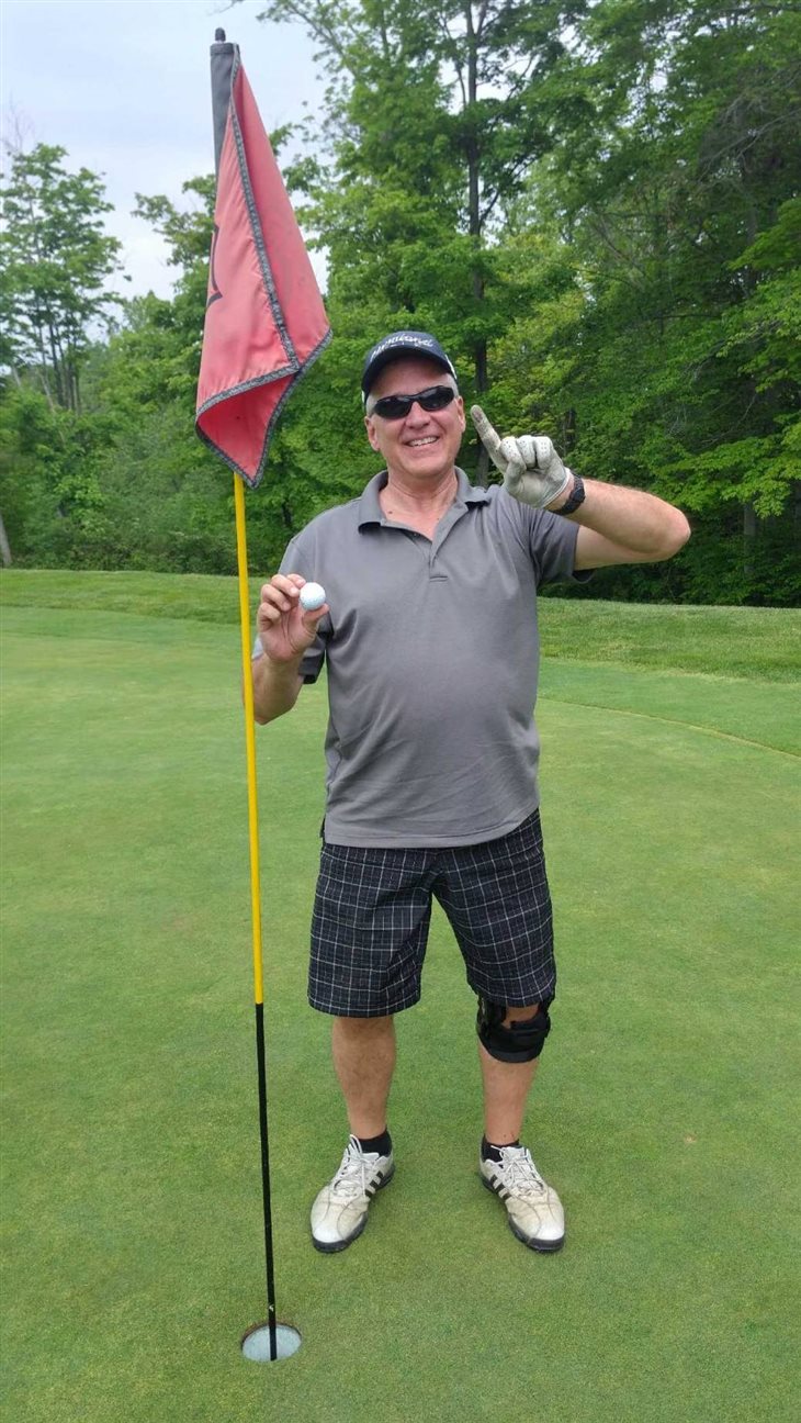 First Ever Hole-in-One with found ball.