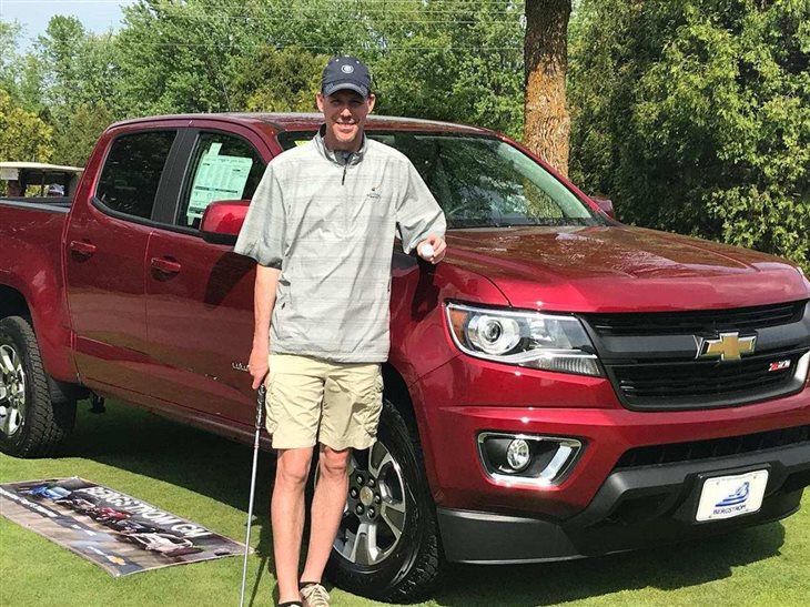 1st hole in one and I won a truck!