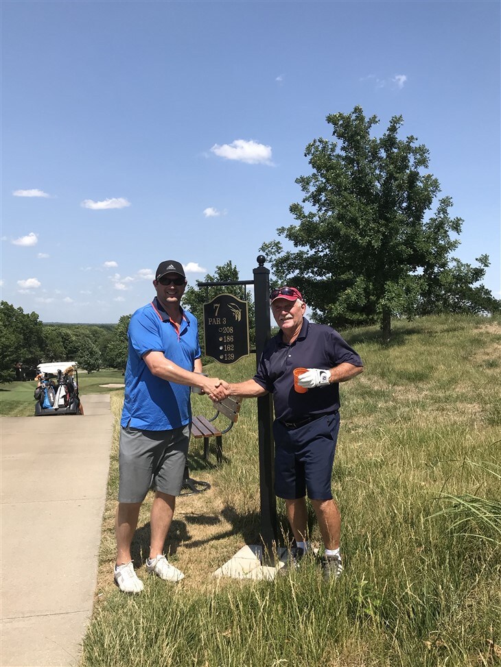 Hole-in-one at the Lawrence Country Club