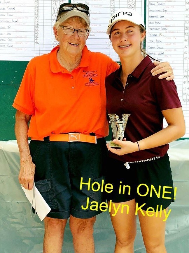Jaelyn Kelly - Little Peoples Tournament - Hole in ONE on Hole #4