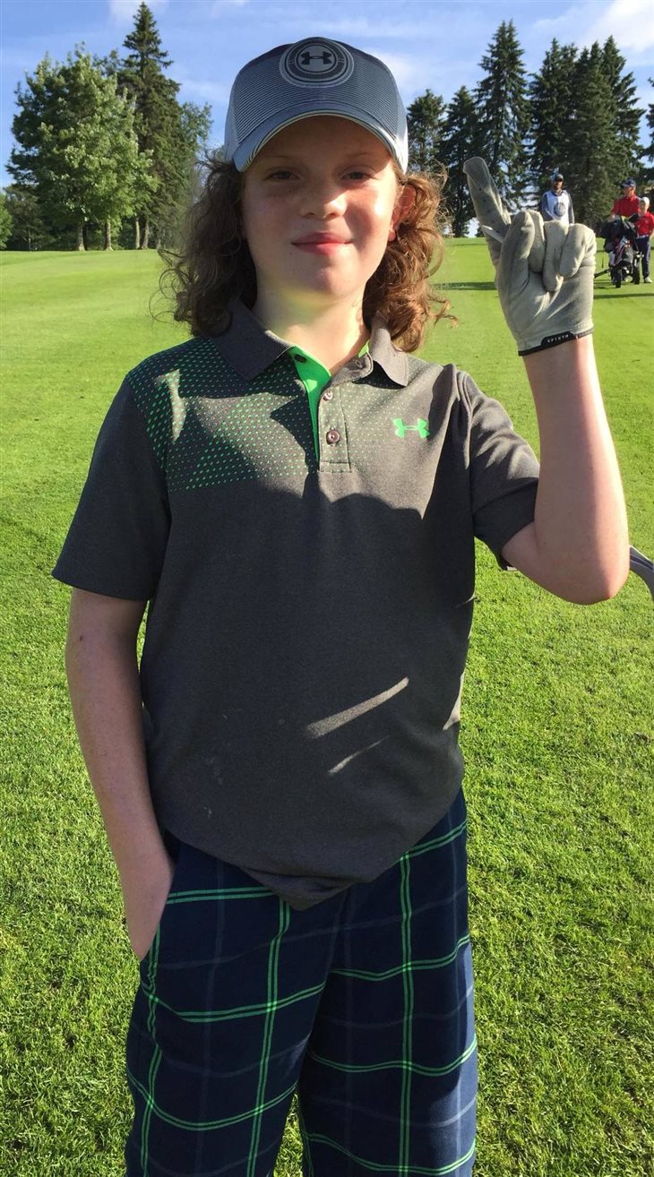 9 Year Old Golf Prodigy Gets Hole In One