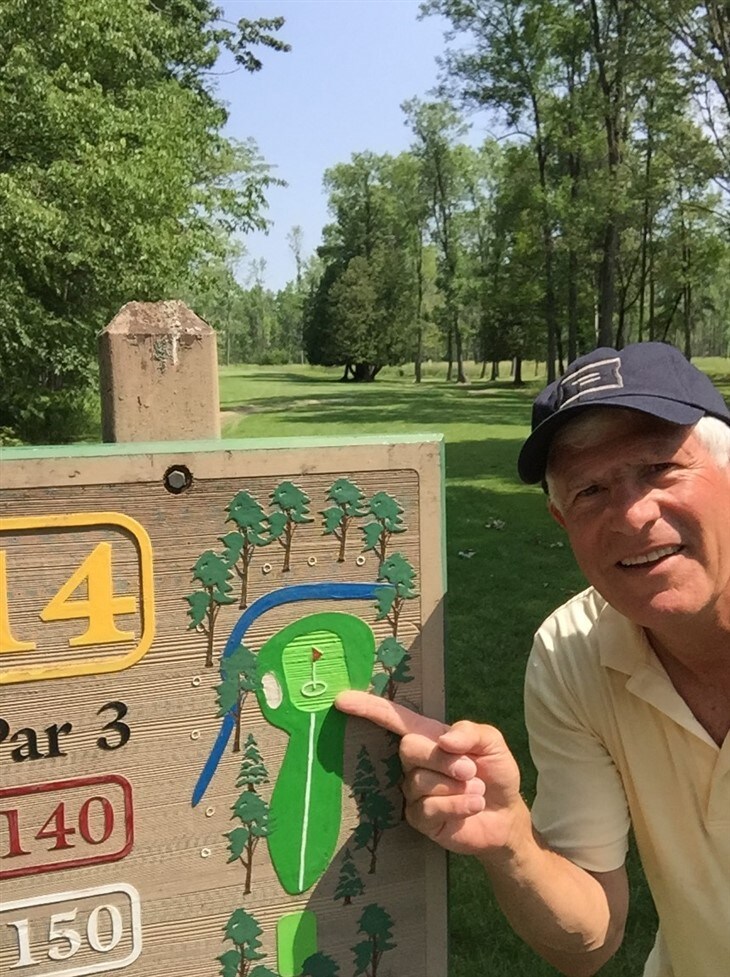 A dream comes true for me and my golf partner.