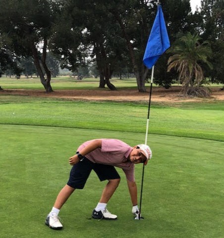 10 Year Old Teddy's First Hole In One