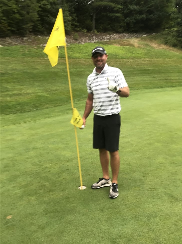 Rainy day hole in one