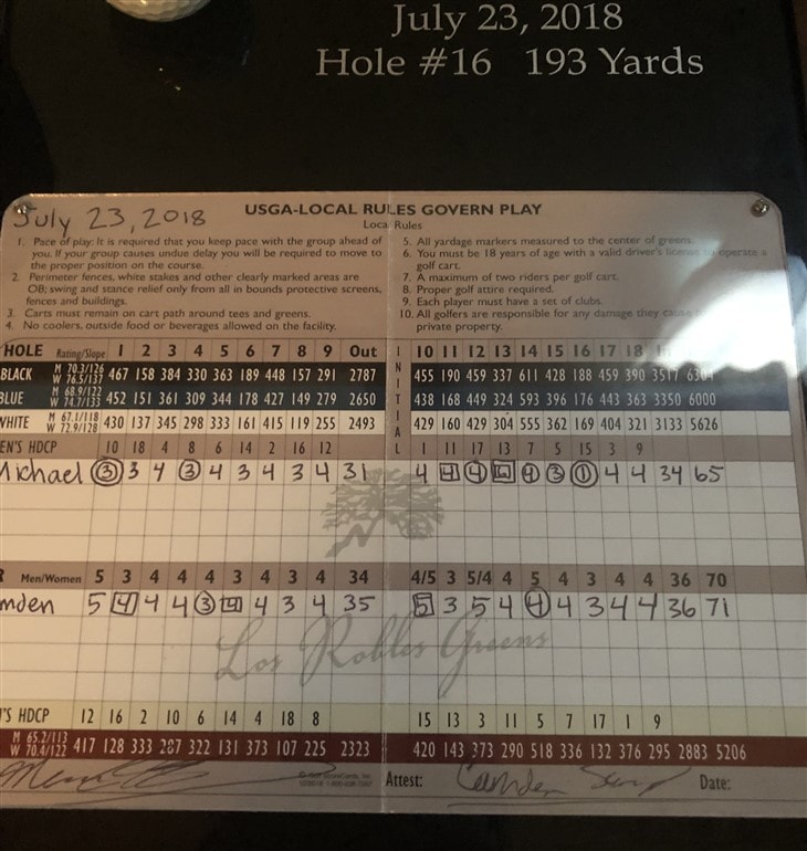1st Hole in 1