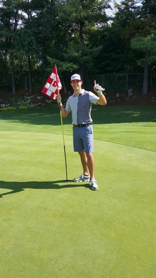 “This is where I got my hole-in-one!”