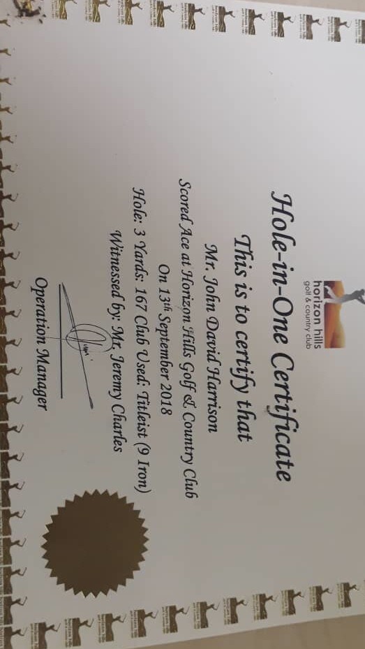28 years of golf, I’ve finaly joined the club