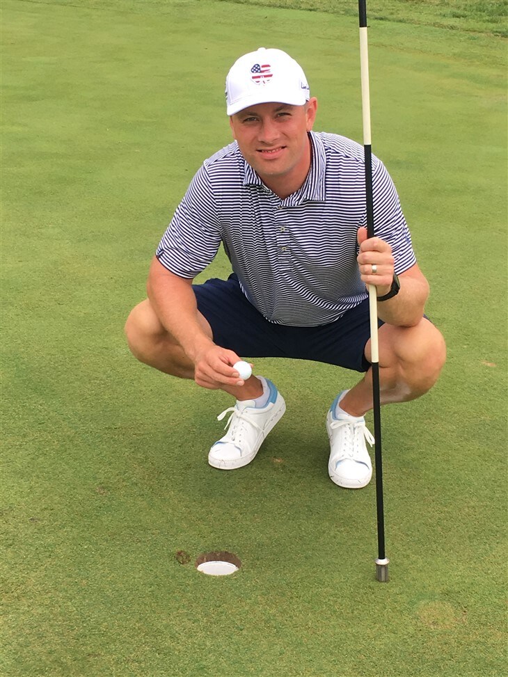 Farmington CC, #2, 170 yards, 8 iron.