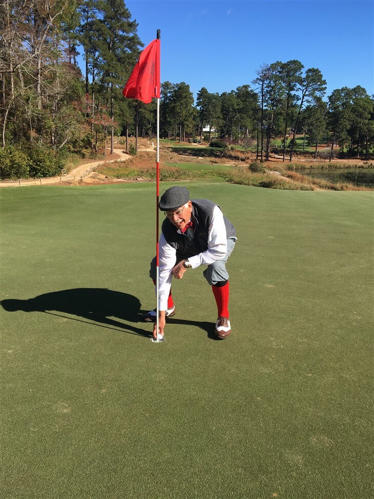 hickory stick at Mid Pines