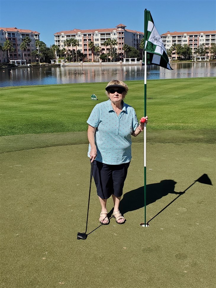 72-year-old Great Grandma Cards 1st Ace
