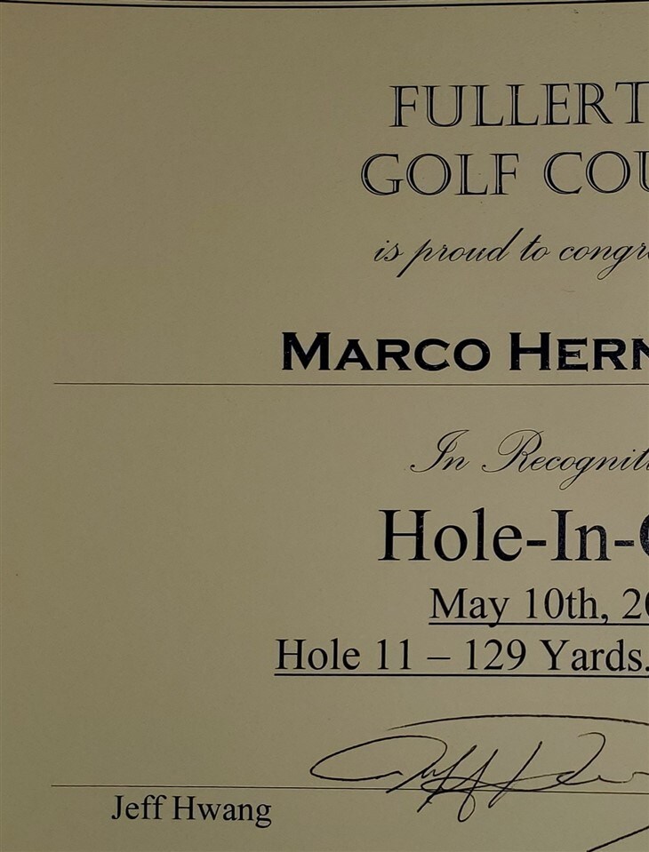 My Second Hole-in-One