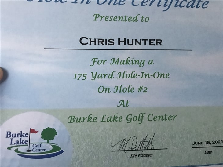First hole in one
