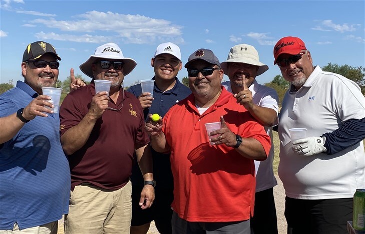 Rael hits hole in one!