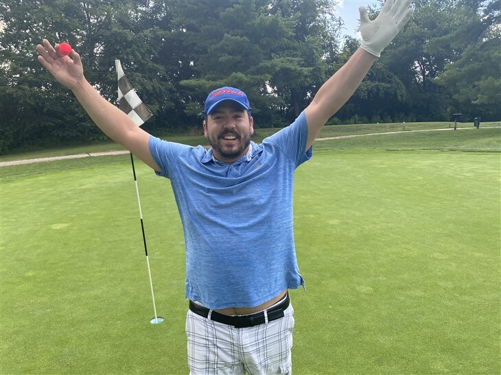 First Hole In One, Par 4!