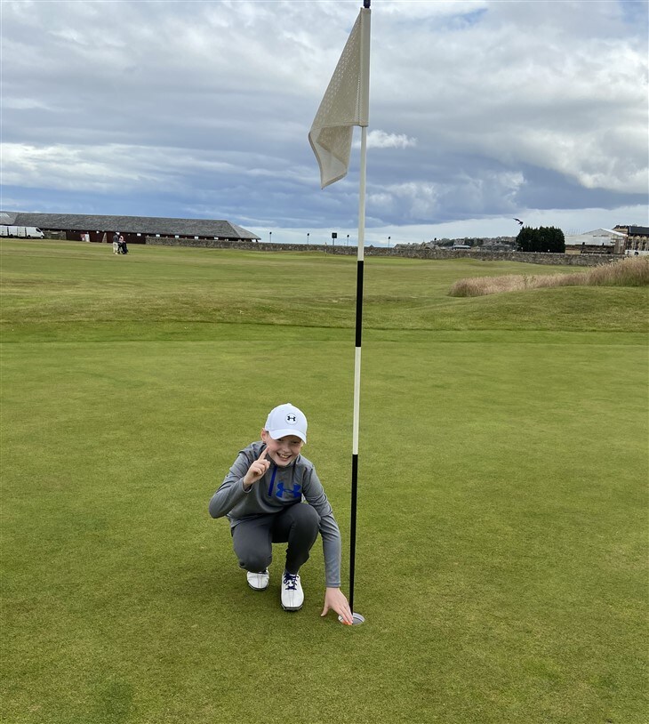 St Andrews dunk in one!