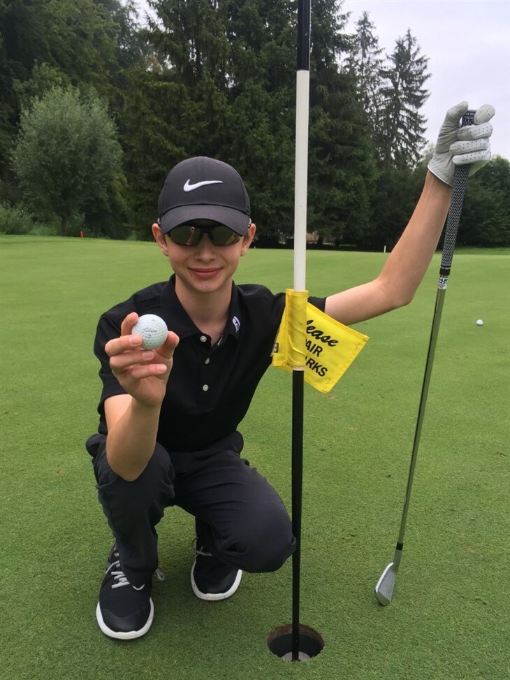 Third hole in one and only 12 years old