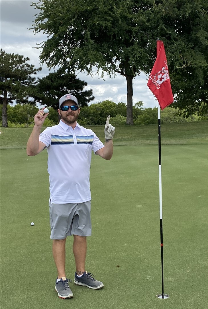 First hole in one.