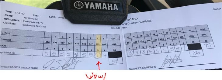 My First Ace Happen at my first PGA Texas Open Qualifer