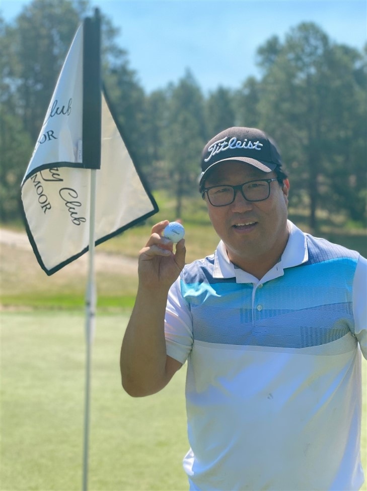 Amazing hole in one at the Country Club of Woodmoor