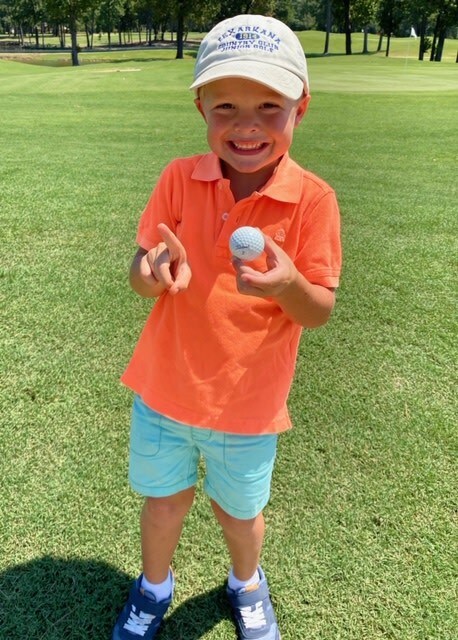 4 year old hits hole-in-one!!!