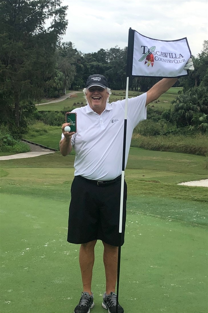 My First Hole in One - Grandkids watching