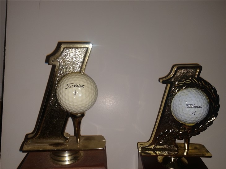 Titleist club and ball, 29 years apart!