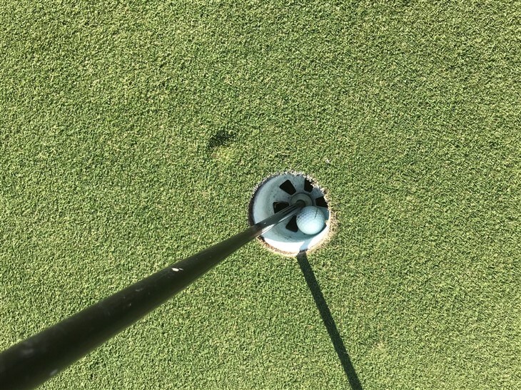 It&#39;s in the hole!