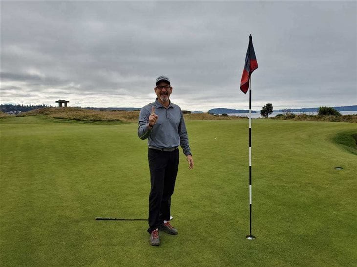 Hole in one at Chambers Bay