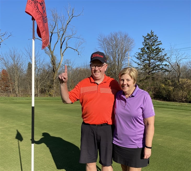 Married Couple Ace Same Hole
