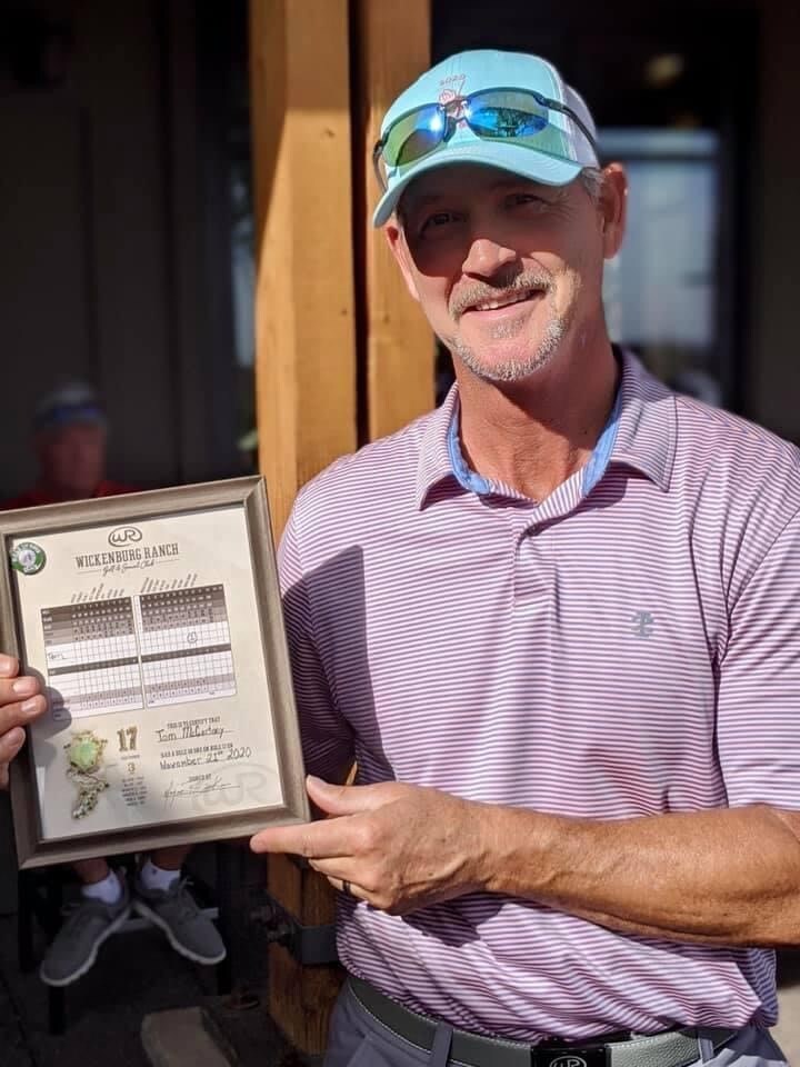 Hole in One using Titleist AVX ball!!