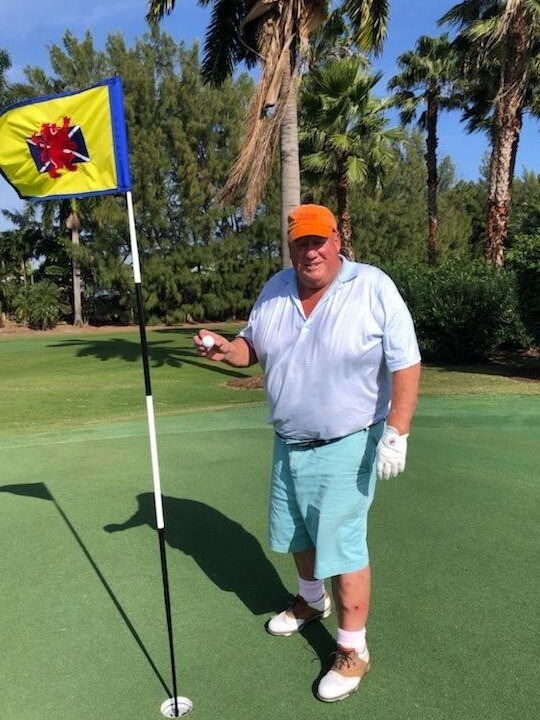 Beautiful 15th hole at St. Andrews in Delray Beach, Florida.